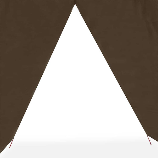 Camping Tarp Ruskea 451x420 cm Vedenpitävä