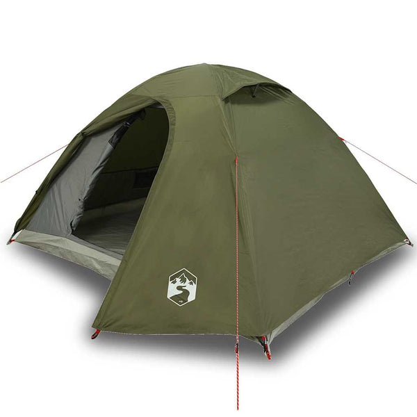 Camping Teltta Dome 3-hengen oliivinvihreä vedenpitävä