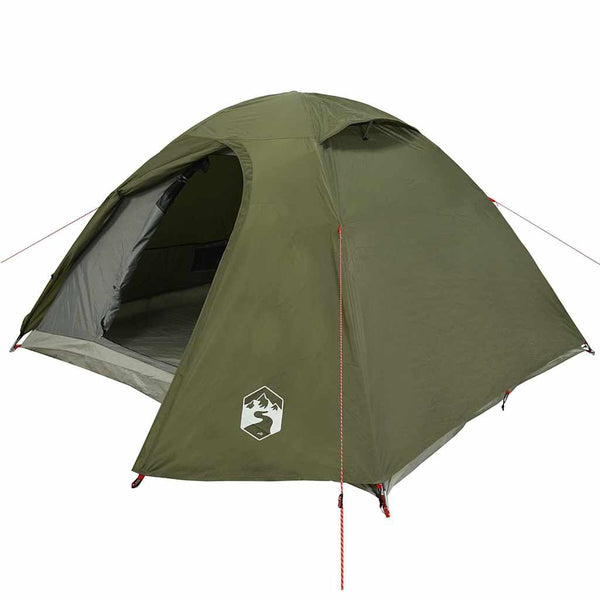 Camping Teltta Dome 3-hengen oliivinvihreä vedenpitävä