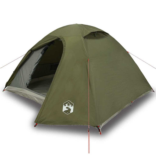 Camping Teltta Dome 4-hengen oliivinvihreä vedenpitävä