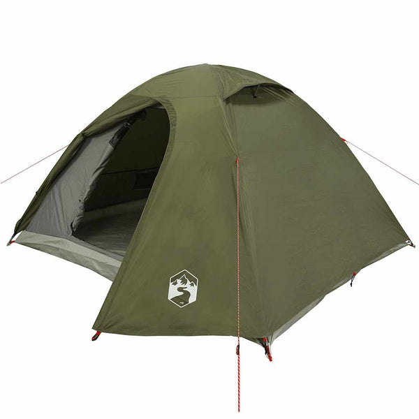 Camping Teltta Dome 4-hengen oliivinvihreä vedenpitävä