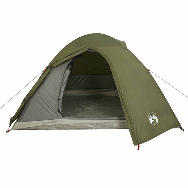 Camping Teltta Dome 4-hengen oliivinvihreä vedenpitävä
