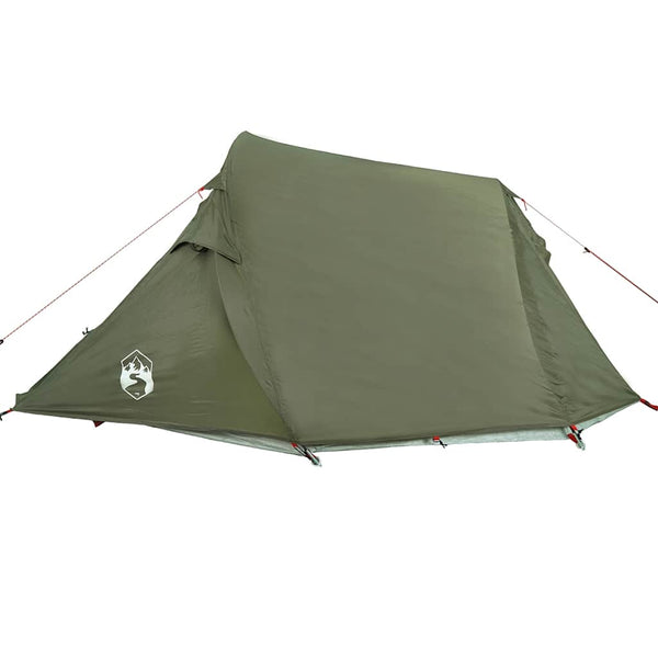 Camping teltta tunneli 2-hengen oliivinvihreä vedenpitävä