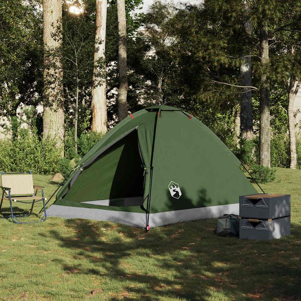 Camping Teltta Dome 4-hengen oliivinvihreä vedenpitävä