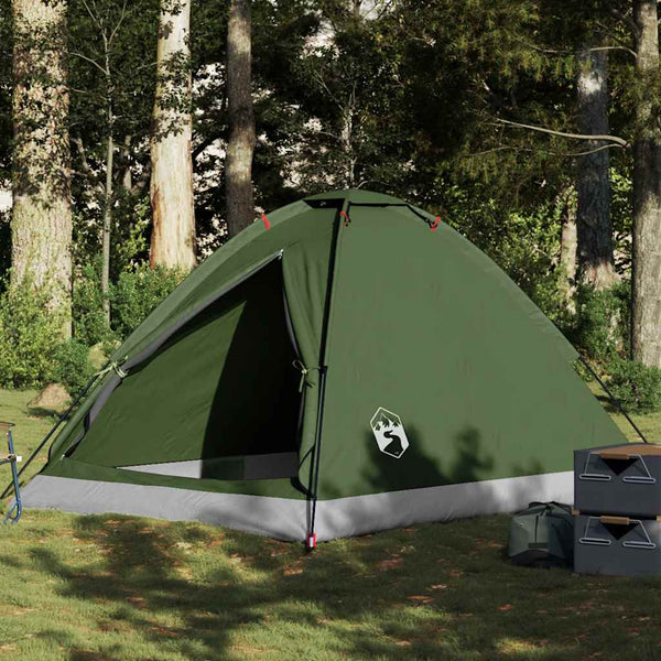Camping Teltta Dome 4-hengen oliivinvihreä vedenpitävä