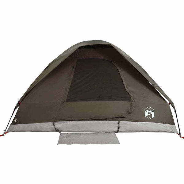 Camping Teltta Dome 4-hengen ruskea vedenpitävä