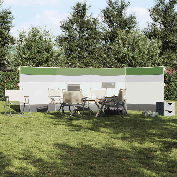 Camping Windbreak Green 510x153 cm Vedenpitävä