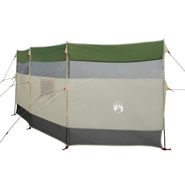Camping Windbreak Green 510x153 cm Vedenpitävä