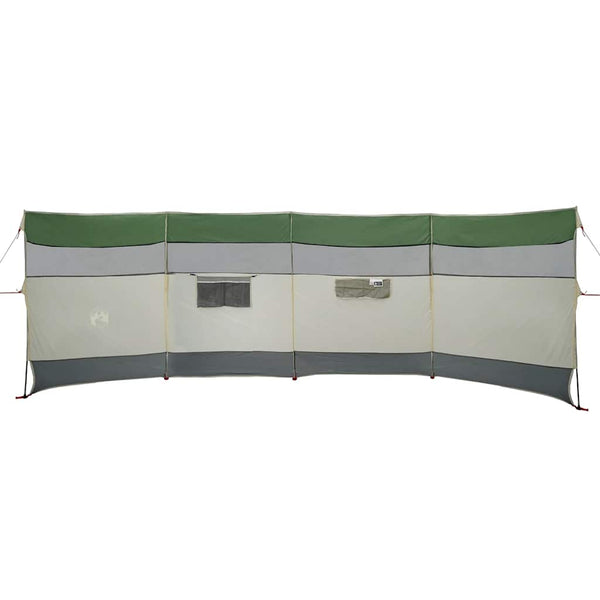 Camping Windbreak Green 510x153 cm Vedenpitävä