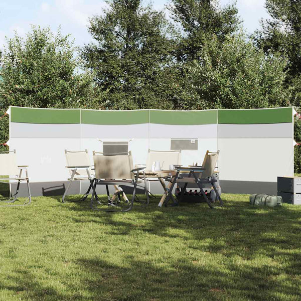 Camping Windbreak Green 510x153 cm Vedenpitävä
