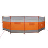 Camping Windbreak Harmaa ja oranssi 510x153 cm Vedenpitävä