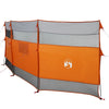 Camping Windbreak Harmaa ja oranssi 510x153 cm Vedenpitävä