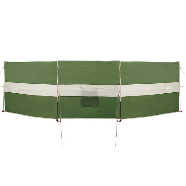 Camping Windbreak Green 490x123 cm Vedenpitävä