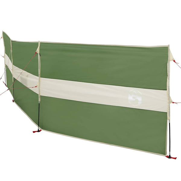 Camping Windbreak Green 490x123 cm Vedenpitävä