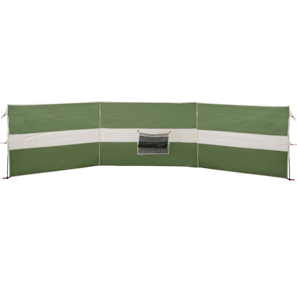 Camping Windbreak Green 490x123 cm Vedenpitävä