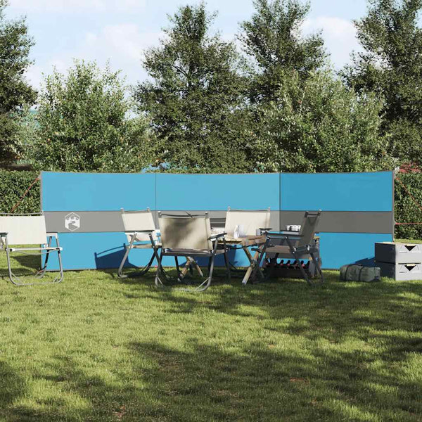 Camping Tuulensuoja Sininen 490x123 cm Vedenpitävä