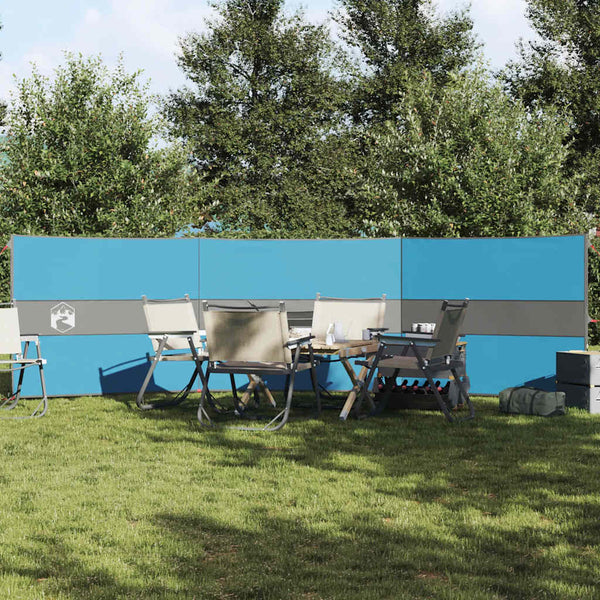 Camping Tuulensuoja Sininen 490x123 cm Vedenpitävä