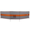 Camping Windbreak Harmaa ja oranssi 490x123 cm Vedenpitävä
