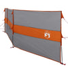 Camping Windbreak Harmaa ja oranssi 490x123 cm Vedenpitävä