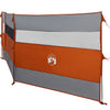Camping Windbreak Harmaa ja oranssi 508x130 cm Vedenpitävä