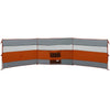 Camping Windbreak Harmaa ja oranssi 508x130 cm Vedenpitävä