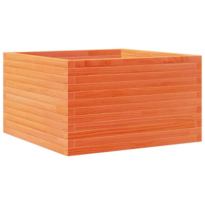 Puutarhakukkalaatikko vahanruskea 80x80x45,5 cm täysi mänty