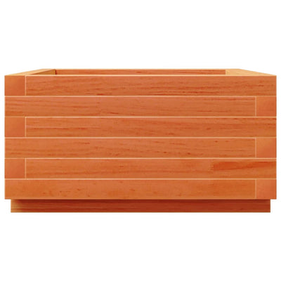 Puutarhakukkalaatikko vahanruskea 50x50x26,5 cm täysi mänty