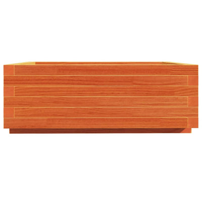 Kukkalaatikko vahanruskea 70x70x26,5 cm täysi mänty