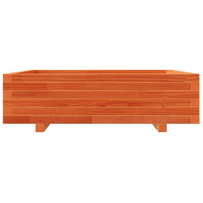 Kukkalaatikko vahanruskea 90x90x26,5 cm täysi mänty