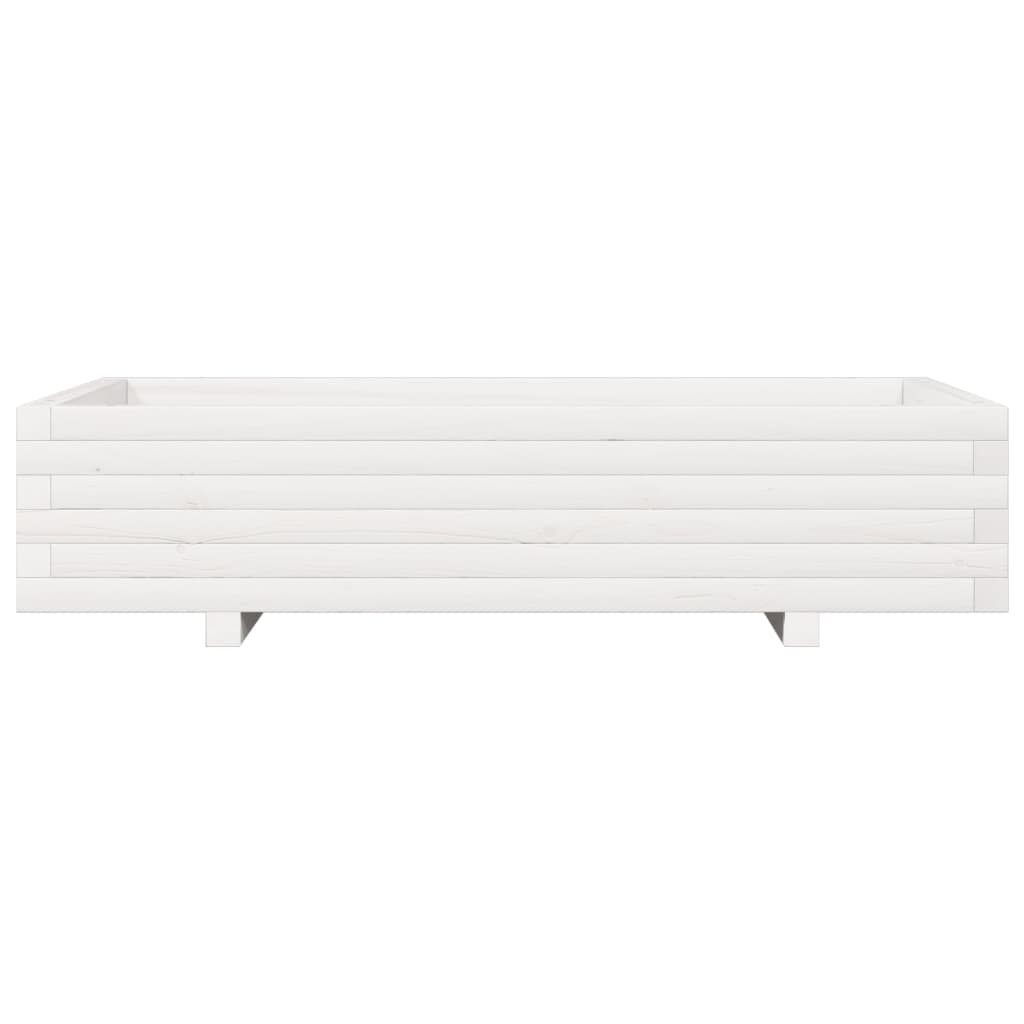 Valkoinen kukkalaatikko Dilaver 110x60x26,5cm (mänty)