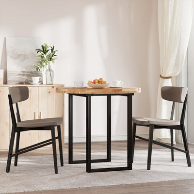 Pöytälevy pyöreä Ø80x4 cm täysi akasiapuu