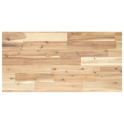 Pöytälevy 80x40x2 cm suorakaide täysi akasiapuu