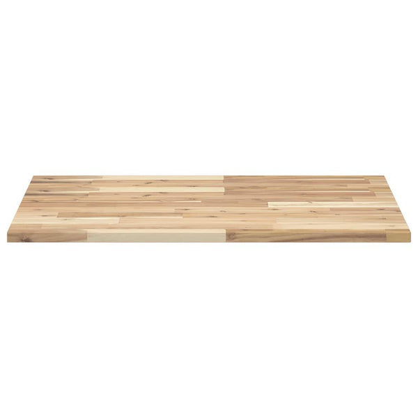 Pöytälevy suorakaide 80x60x2 cm täysi akasiapuu