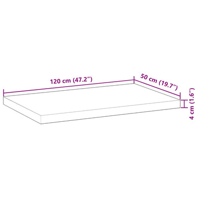 Pöytälevy suorakaide Gemilea 120x50x4cm (akasiapuu)