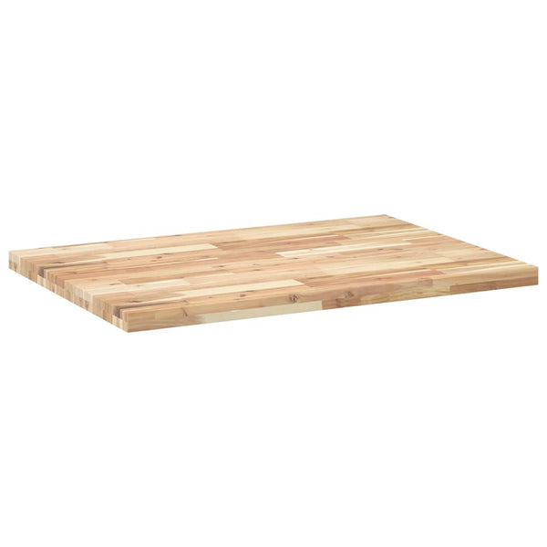 Pöytälevy suorakaide 120x70x4 cm täysi akasiapuu