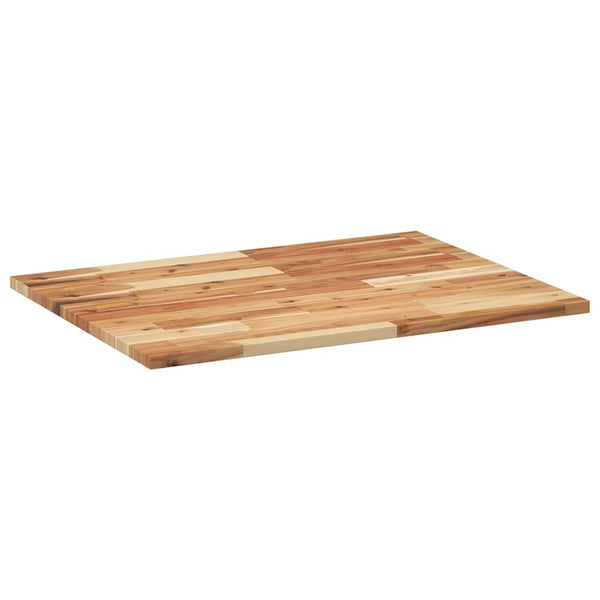 Pöytälevy suorakaide 80x60x2 cm täysi akasiapuu