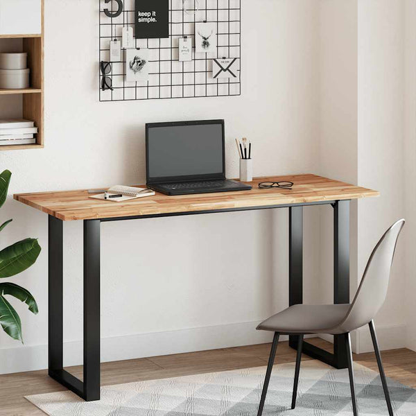 Pöytälevy suorakaide 140x60x2 cm täysi akasiapuu
