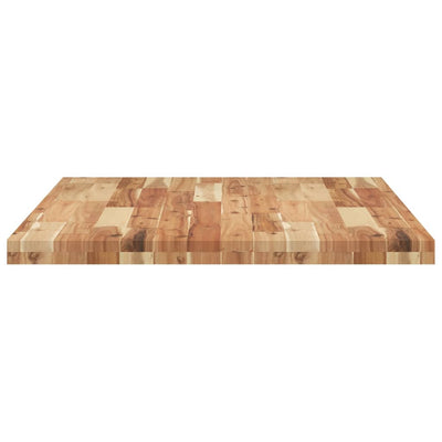 Pöytälevy suorakaide 80x70x4 cm täysi akasiapuu