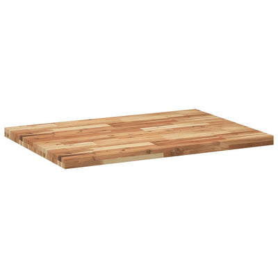 Pöytälevy suorakaide 80x70x4 cm täysi akasiapuu