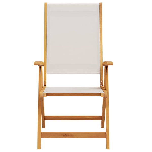 Taitettavat puutarhatuolit Saftoiu (2 kpl akasiapuu ja textilene)