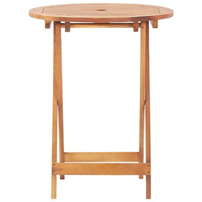 3-osainen Bistrosarja beige polypropeeni ja täysi akasiapuu