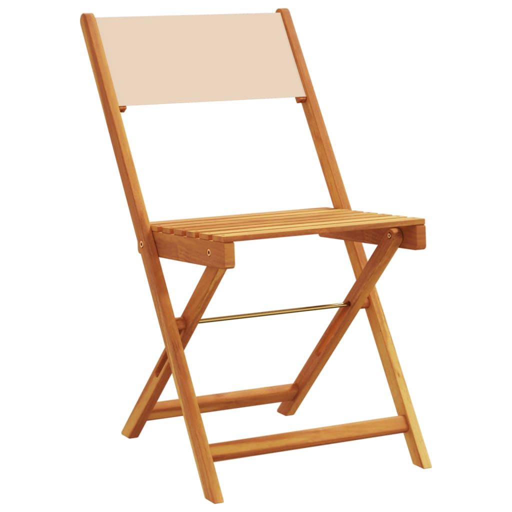 3-osainen beige bistrosetti (kangas ja mänty, Kecep)