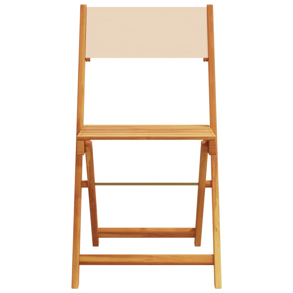 Bistrosetti Kecep beige (3-osainen, mänty ja kangas)