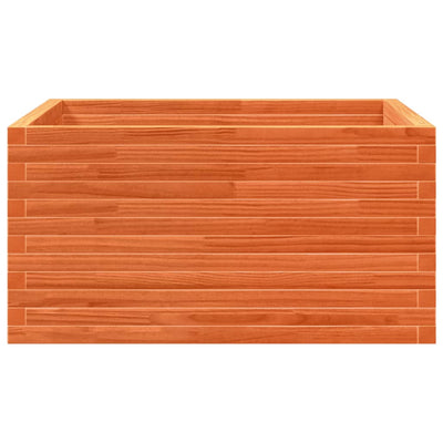 Kukkalaatikko vahanruskea 90x90x46 cm täysi mänty