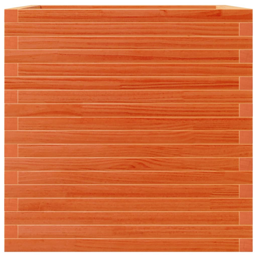 Vahanruskea puutarhakukkalaatikko Dilaver 70x70x68,5cm (mänty)