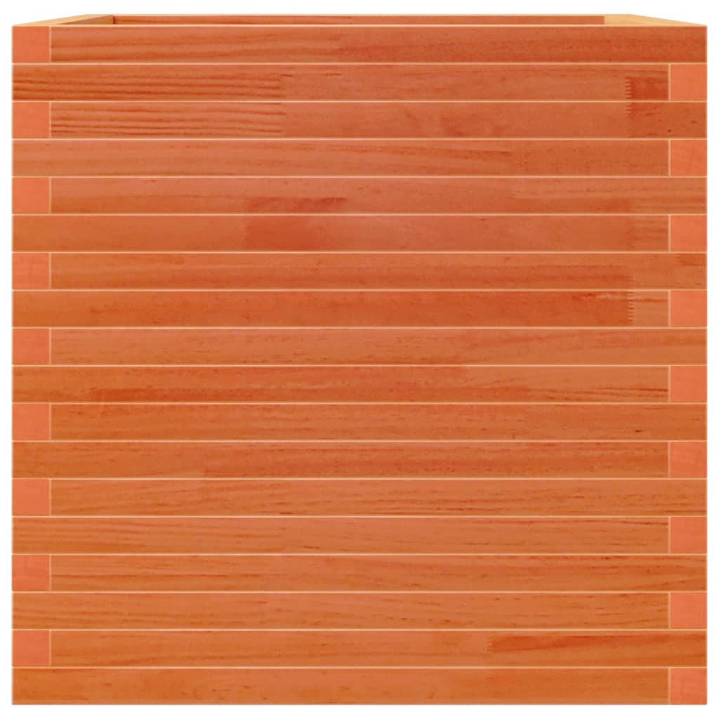 Vahanruskea puutarhakukkalaatikko Dilaver 70x70x68,5cm (mänty)