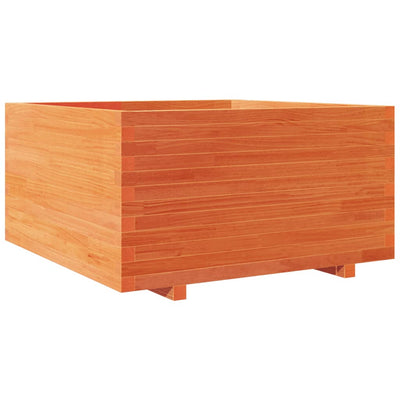 Puutarhakukkalaatikko vahanruskea 90x90x49,5 cm täysi mänty
