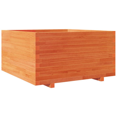 Puutarhakukkalaatikko vahanruskea 90x90x49,5 cm täysi mänty