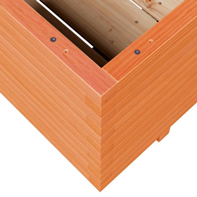 Puutarhakukkalaatikko vahanruskea 90x60x49,5 cm täysi mänty