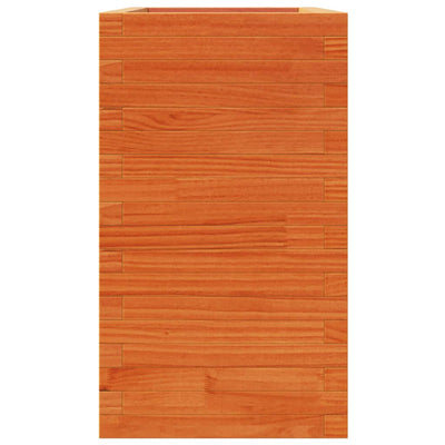 Puutarhakukkalaatikko vahanruskea 90x40x72,5 cm täysi mänty